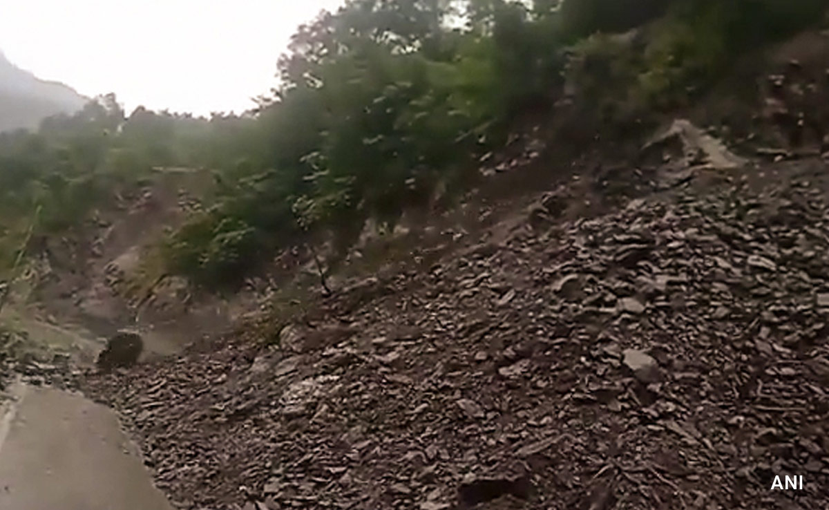 Boulder Falls Off Hill Top, Causes Roadblock In Uttarakhand's Chamoli