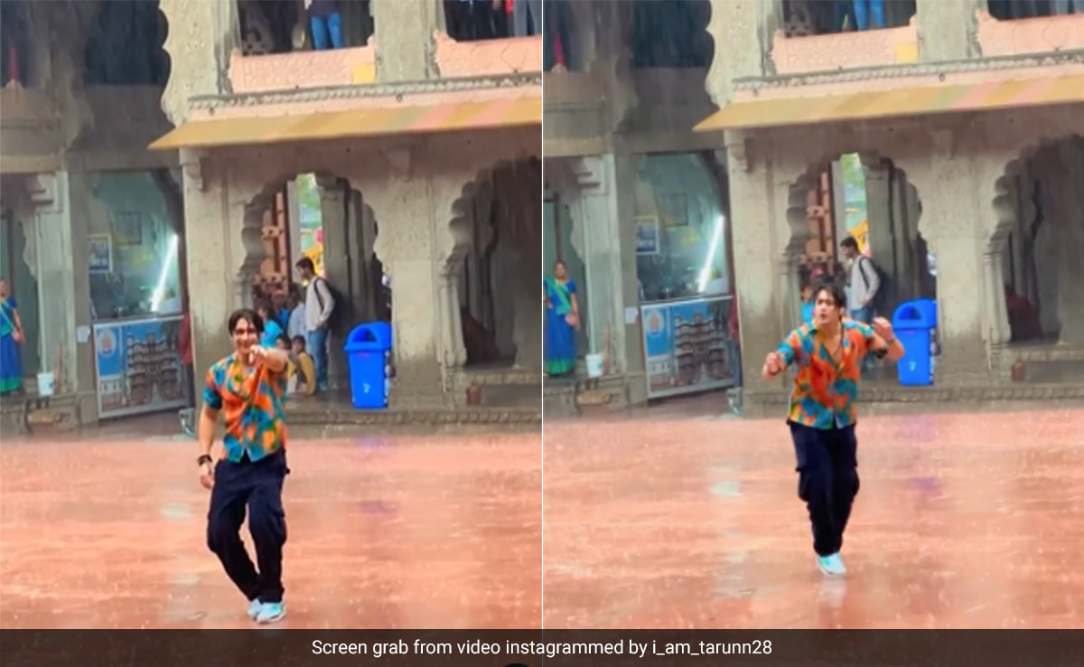 तुम पर हम हैं अटके यारा...पर बारिश में भीगते हुए शख्स ने किया एनर्जेटिक डांस, Video देख झूम उठे लोग