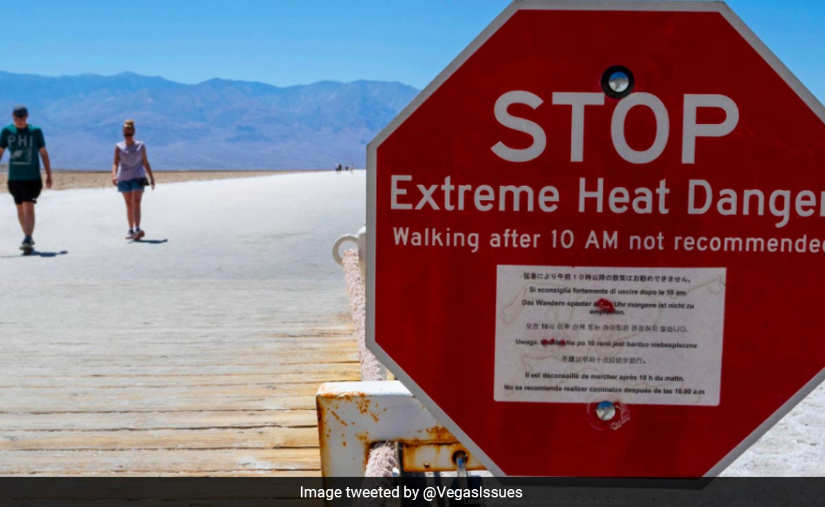Tourists Flock To California's Death Valley As Temperature Touches Over 53 Degrees Celsius