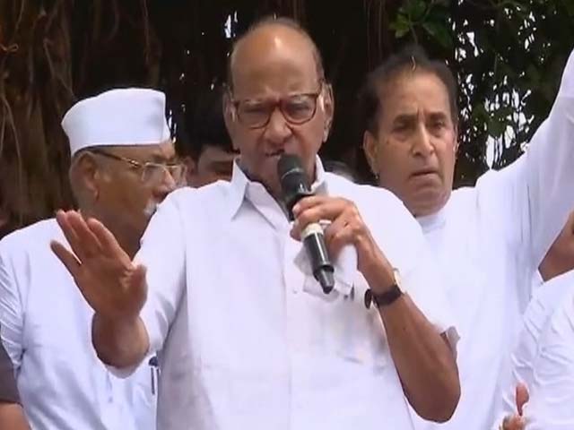 Rebellion in NCP: पार्टी में बगावत के बीच सतारा में शरद पवार का शक्ति प्रदर्शन