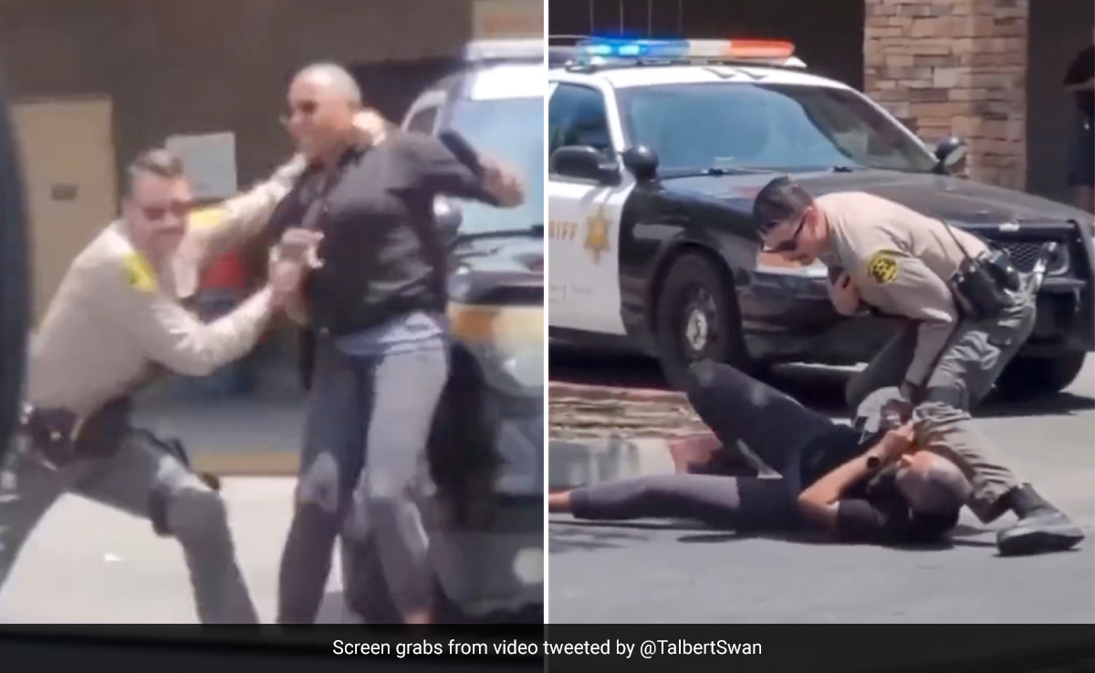 Video: US Cop Throws Woman On Ground, Uses Pepper Spray On Her Outside Grocery Store