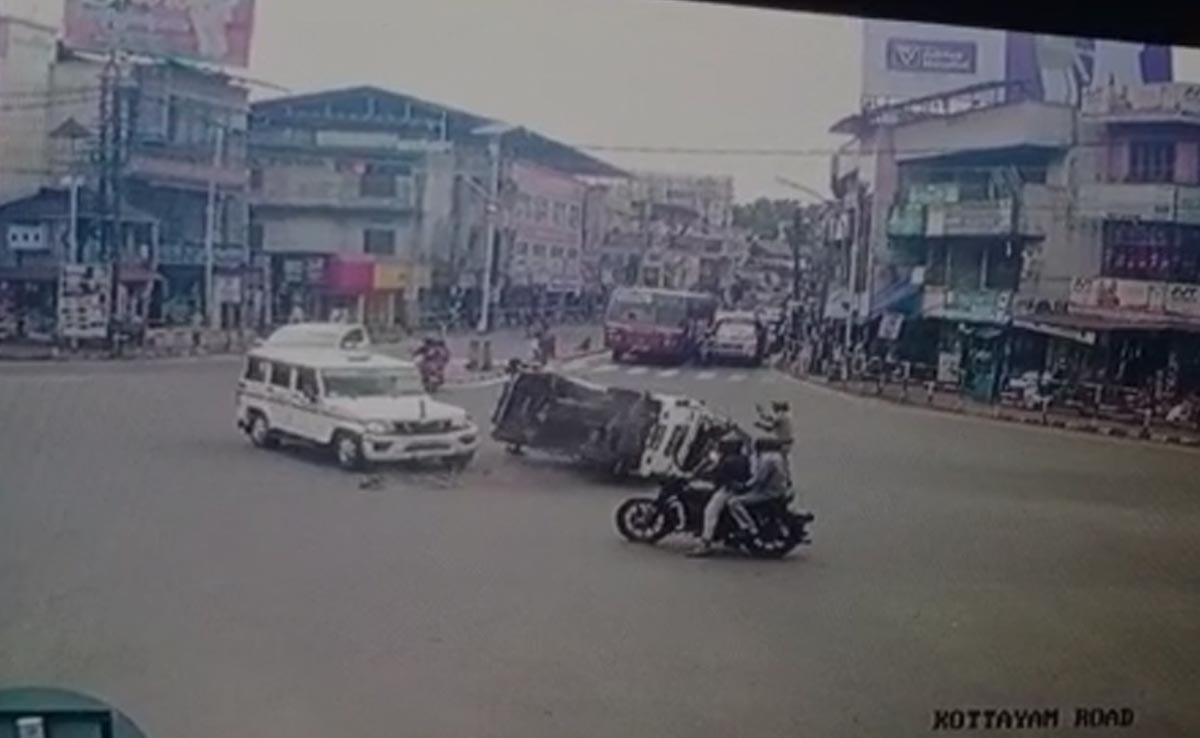 Video: Ambulance Topples After Car In Kerala Minister's Convoy Rams It