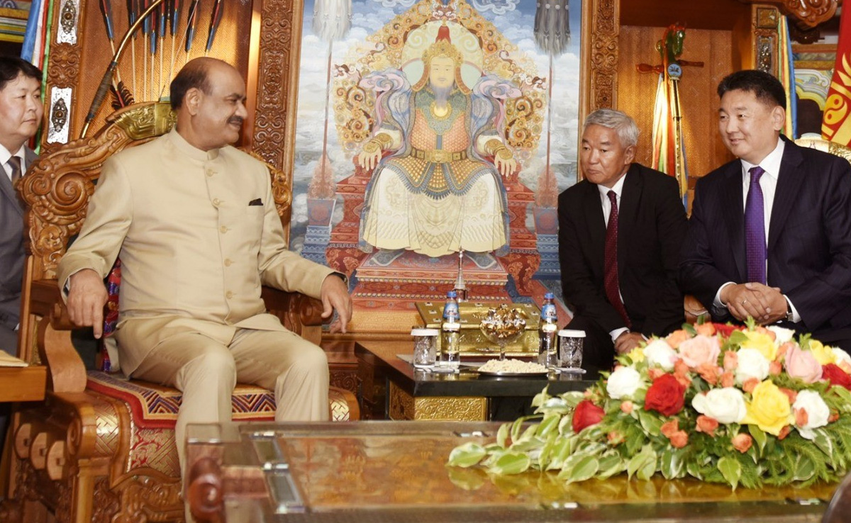 ओम बिरला ने मंगोलियाई राष्ट्रपति और प्रधानमंत्री से की मुलाकात, संसद का दौरा भी किया