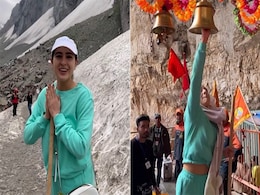 Video: सारा अली खान ने किए बाबा बर्फानी के दर्शन, लाठी टेककर यूं तय किया सफर Video: सारा अली खान ने किए बाबा बर्फानी के दर्शन, लाठी टेककर यूं तय किया सफर