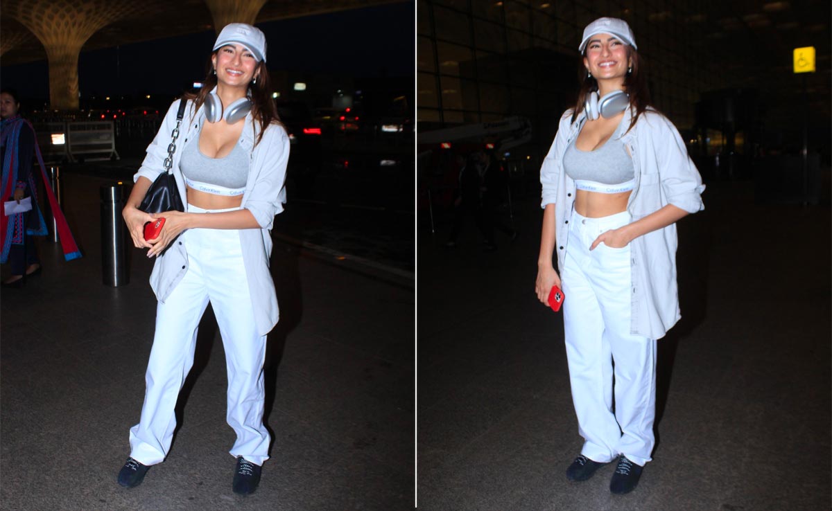 Palak Tiwari's Sports Bra With Baggy Separates Is The Coolest Airport Look This Monsoon Season