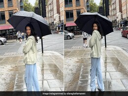 Sitara Ghattamaneni Enjoys The London Rain In Comfy Denims And Mint Green Jacket Sitara Ghattamaneni Enjoys The London Rain In Comfy Denims And Mint Green Jacket