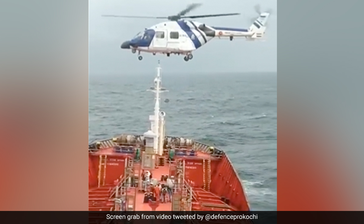 Video: In Daring Ops, Coast Guard Rescues Sailor Off Kerala Coast