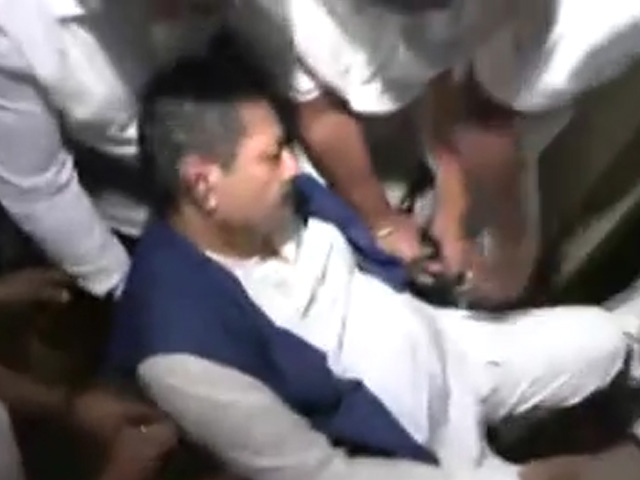 BJP MLA Wheeled Out Of Karnataka Assembly Amid Protests