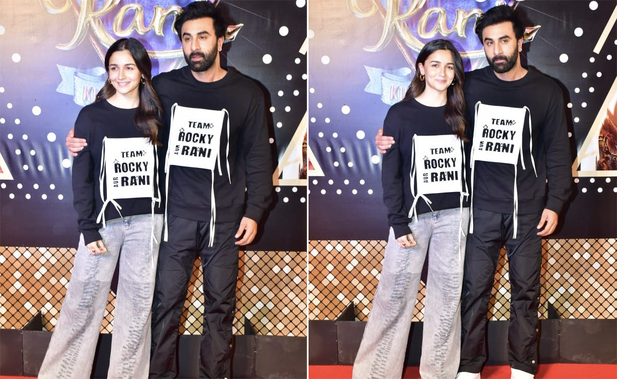 Ranbir Kapoor Turns Cheerleader For Wife Alia Bhatt At <i>Rocky Aur Rani Kii Prem Kahaani</i> Screening