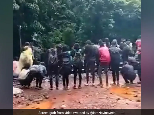 Trekkers To Dudhsagar Falls Made To Do Sit-Ups, Video Goes Viral