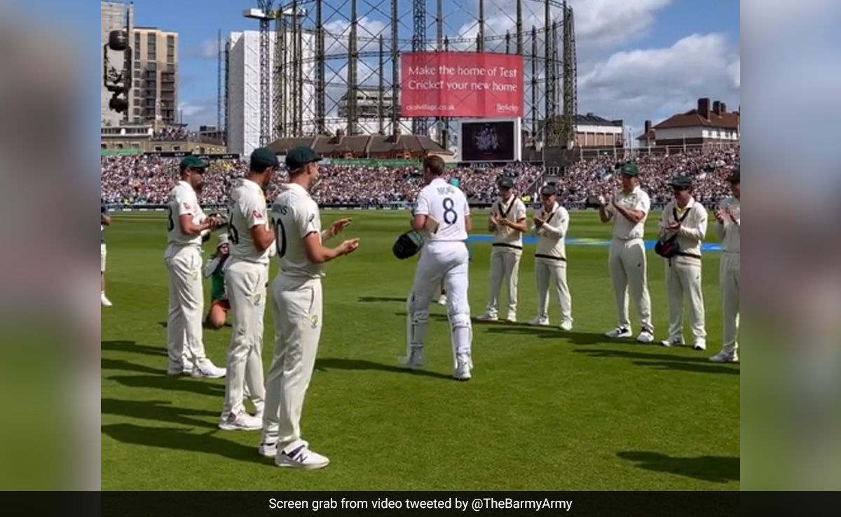 Watch: Retiring England Pacer Stuart Broad Receives Guard Of Honour On Day 4 Of 5th Ashes Test