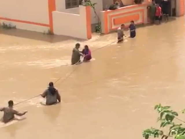 Video | People Evacuated From A Flooded House In Uttarakhand's Dehradun