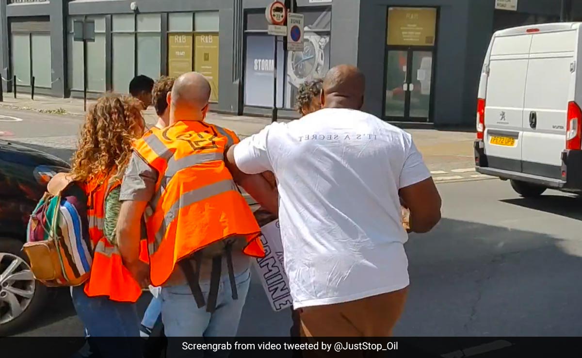 Video: Frustrated Over Traffic Jam, UK Man Jumps Out Of Car To Drag Just Stop Oil Protesters Off Road