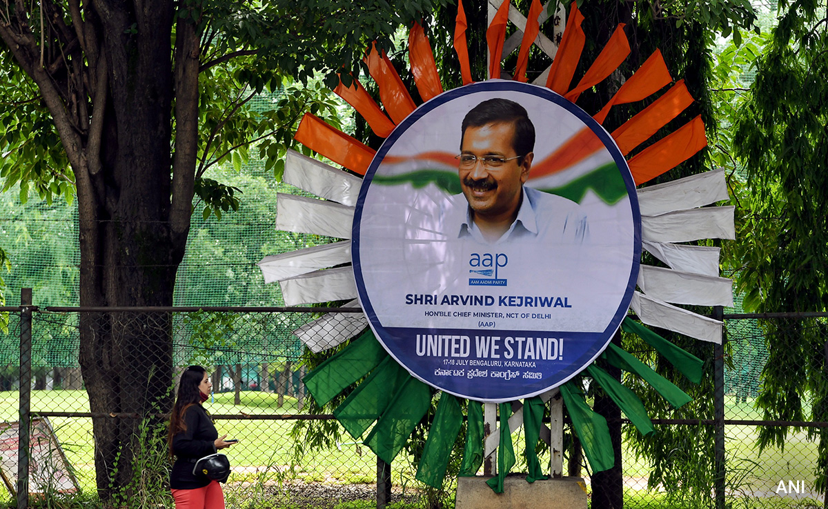 Arvind Kejriwal Posters Put Up In Bengaluru Ahead Of Opposition Meet