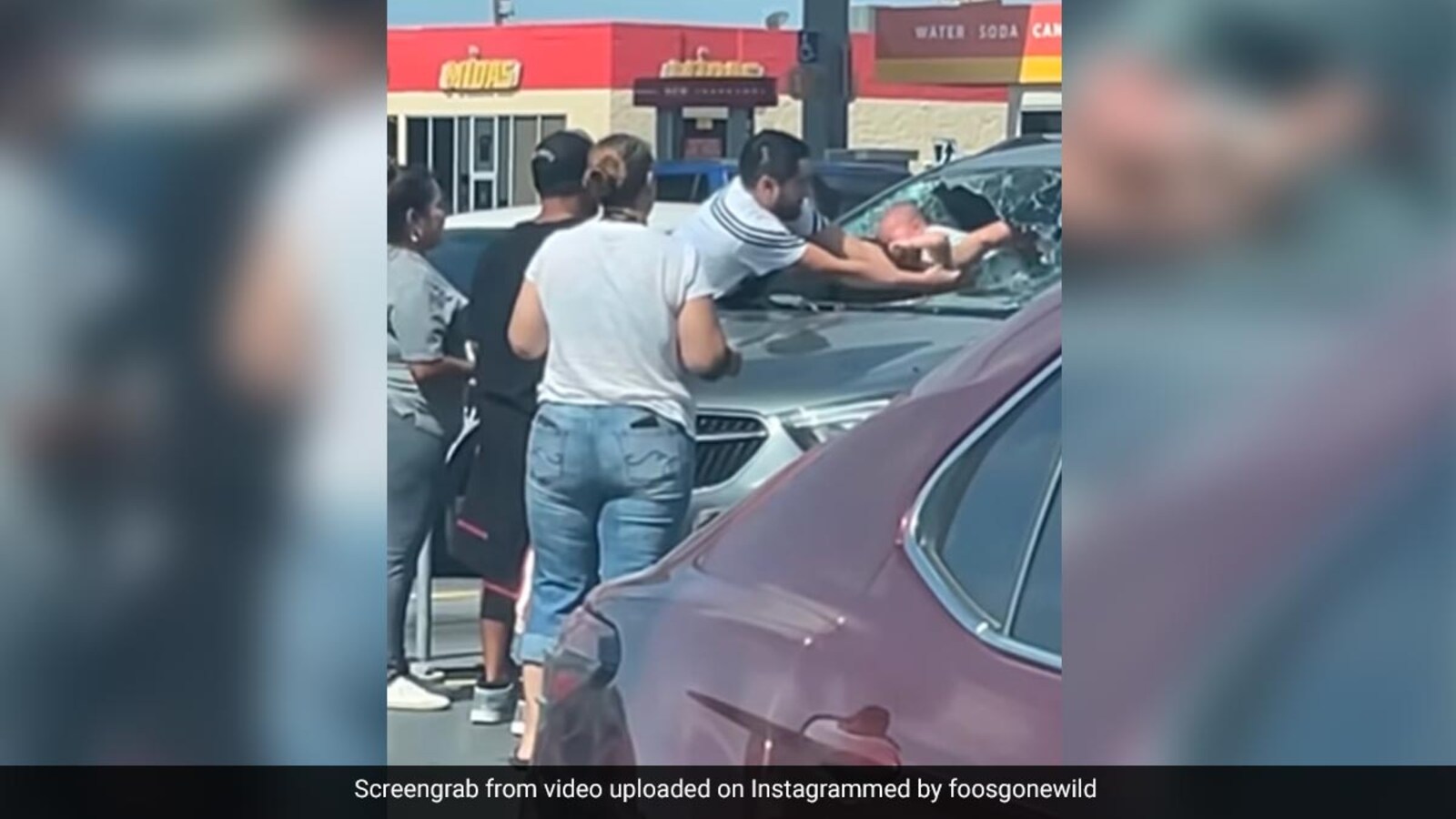 Video: US Man Smashes Window To Save Crying Baby Trapped In Hot Car