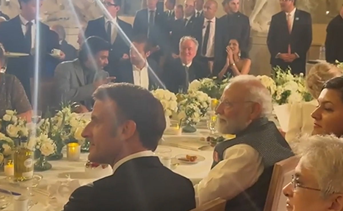 Watch: At French President's Dinner For PM Modi, A "<i>Jai Ho</i>" Performance