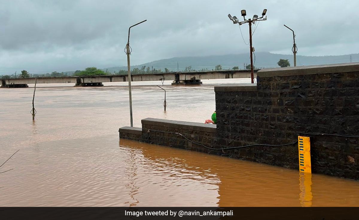 Panchganga River Crosses Warning Mark After Heavy Rains In Maharashtra's Kohlapur