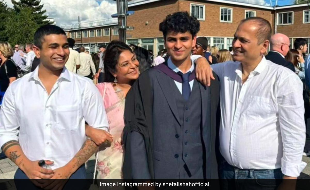 Shefali Shah Shares Pics From Son's Graduation: "Planned A Very Nice Celebratory Dinner But..."