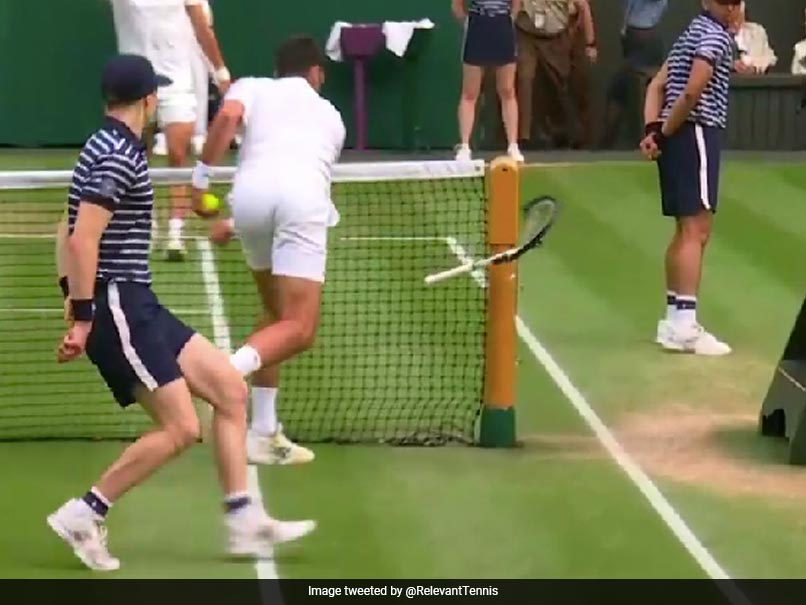 Watch: Frustrated Novak Djokovic Slams Racquet In Wimbledon Final, Breaks It Into Pieces