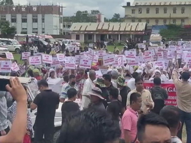 Manipur: Imphal Civil Society Body Holds Protest March