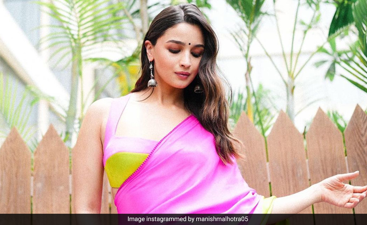 Manish Malhotra's "Roller Coaster Of Creativity": Decoding Alia Bhatt's Streak Of Chiffon Sarees In Rocky Aur Rani Kii Prem Kahaani