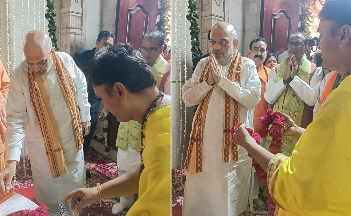 केंद्रीय गृह मंत्री अमित शाह ने भगवान परशुराम की जन्म स्थली जानापाव में की पूजा-अर्चना