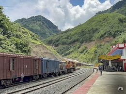 Carrying Essentials, First Goods Train Enters Manipur After Nearly 3 Months Carrying Essentials, First Goods Train Enters Manipur After Nearly 3 Months
