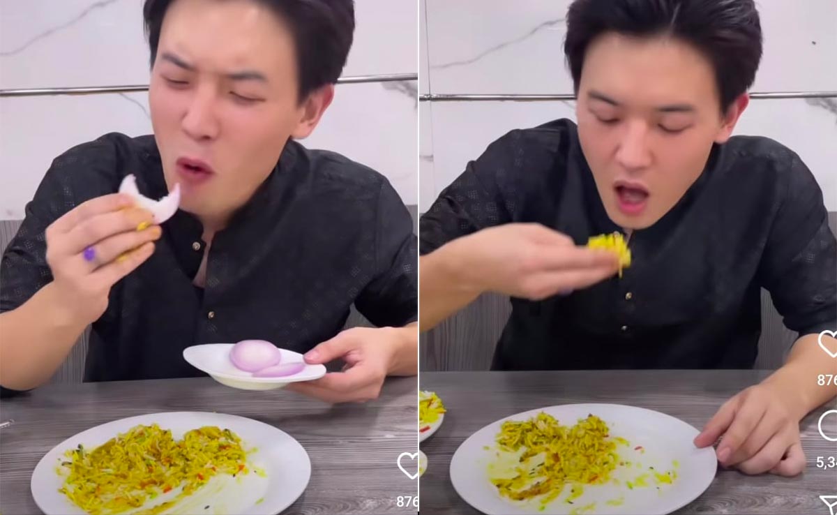 Viral: Video Of Japanese Influencer Relishing Dal Chawal With Hands Wins Hearts Online