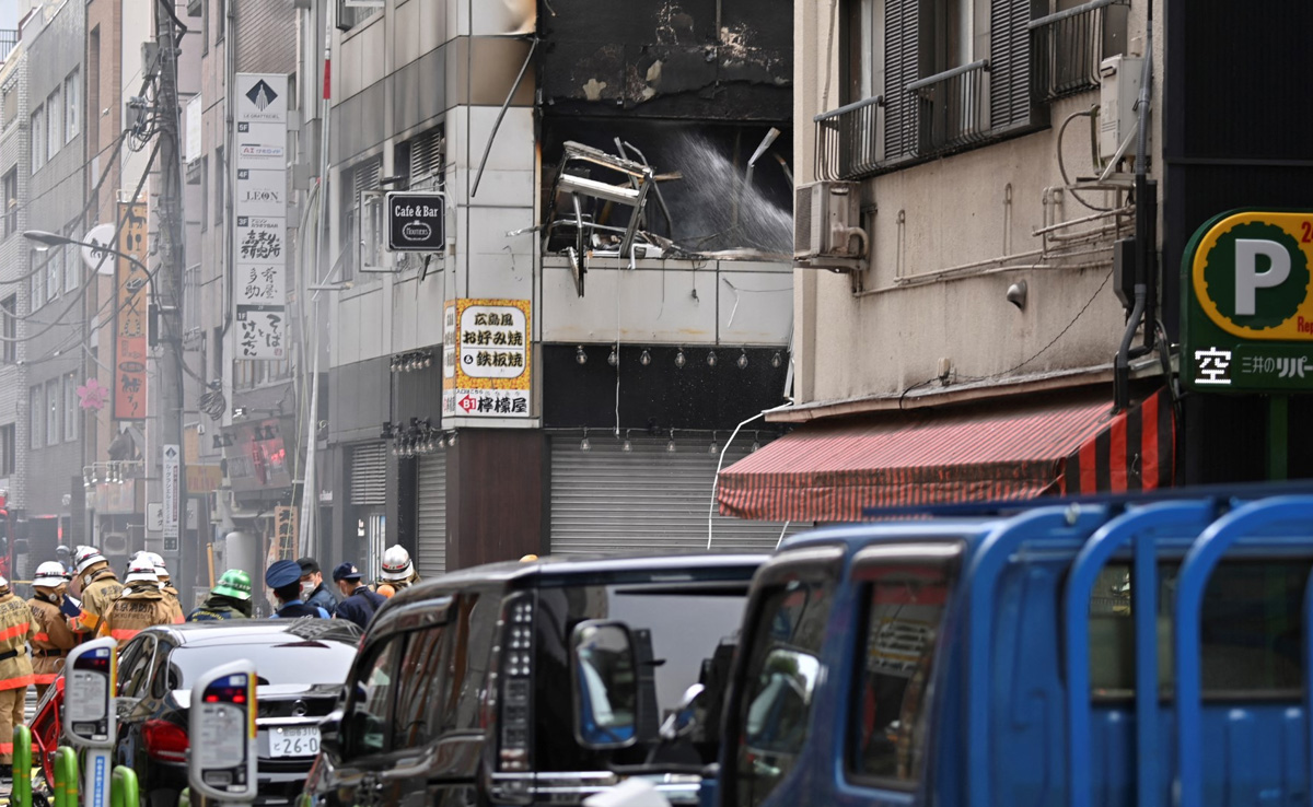 Blast, Fire At Tokyo Building, 4 Injured