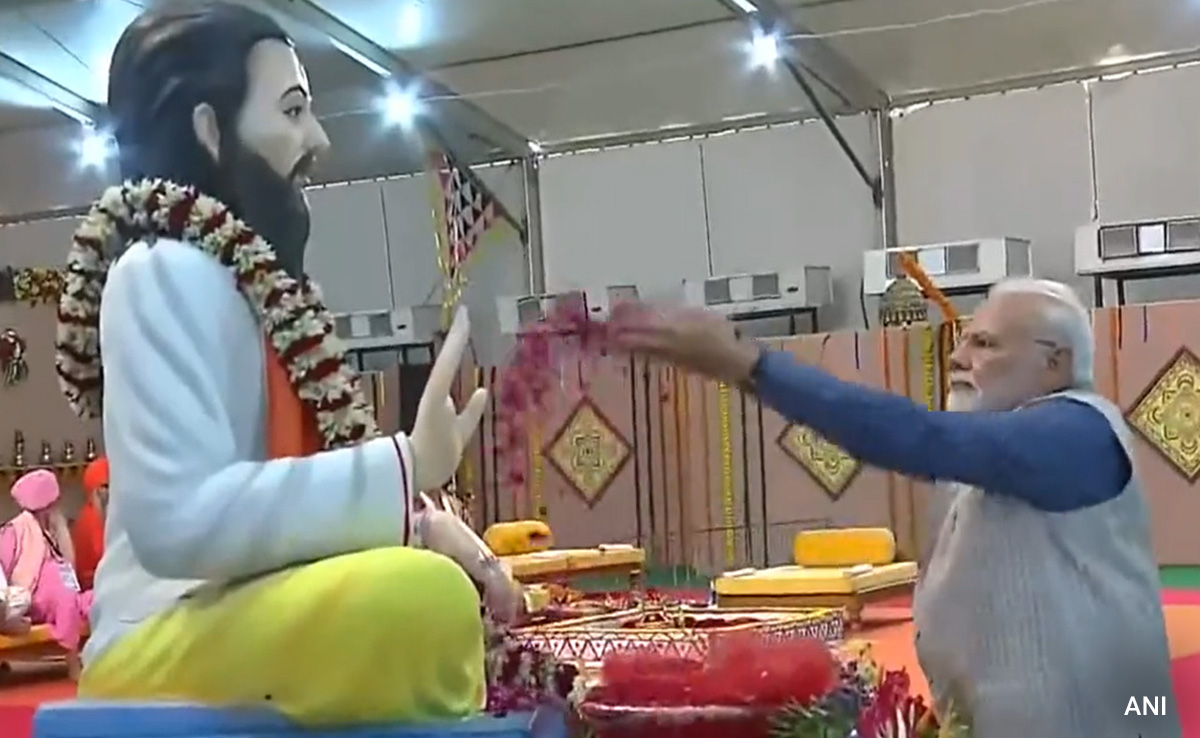PM Modi Lays Foundation Stone Of Sant Ravidas Temple In Madhya Pradesh