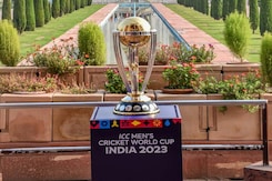World Cup 2023 | ICC Men's World Cup Trophy Showcased At Taj Mahal In Agra World Cup 2023 | ICC Men's World Cup Trophy Showcased At Taj Mahal In Agra