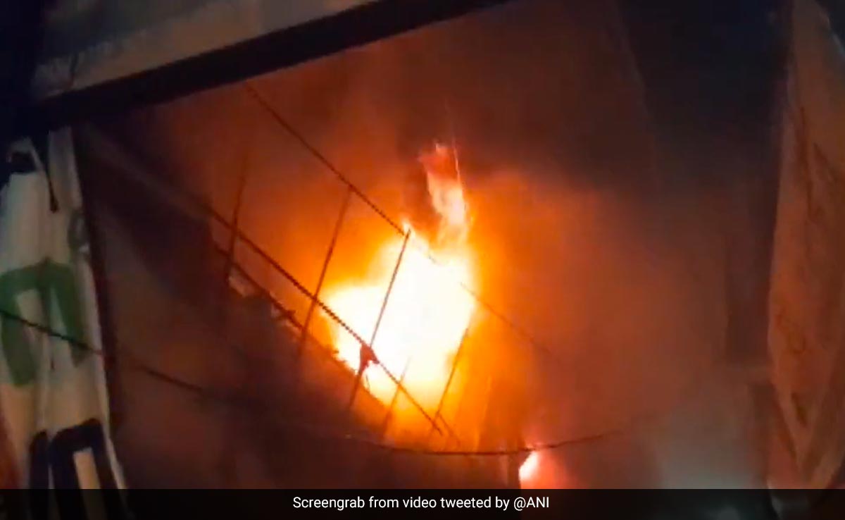 Massive Fire Breaks Out At Plywood Shop In Delhi, 11 Fire Engines On Spot