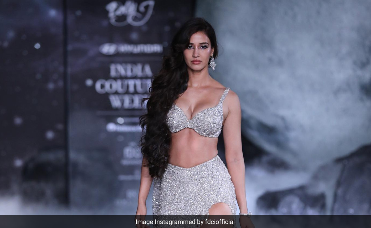 Disha Patani Glistened Brighter Than The Stars In A Thigh-High Slit Dolly J <i>Lehenga</i>