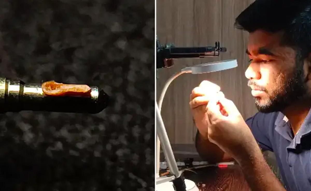 Indian Artist Breaks Record For Creating World's Smallest Wooden Spoon