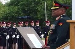 "Courage, Valour Determines Victory": Army Chief In UK "Courage, Valour Determines Victory": Army Chief In UK