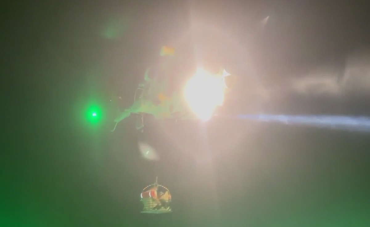Video: In Daring Rescue At Sea, Indian Coast Guard Airlifts Chinese Man