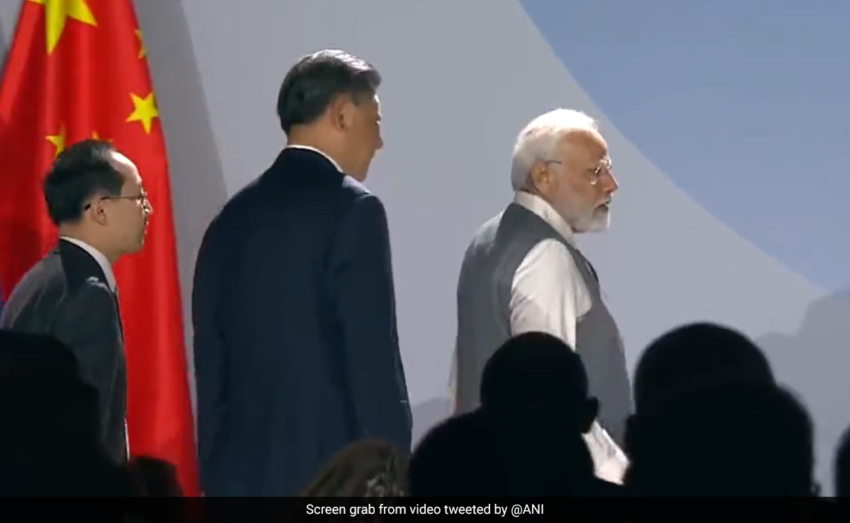 PM Modi, Xi Jinping Shake Hands, Greet Each Other At BRICS