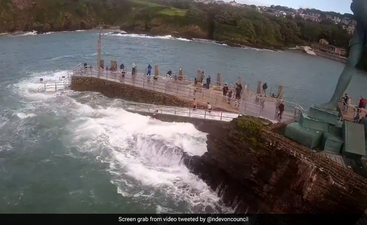 Video: Girl Swept Out To Sea While Playing With Friends In UK