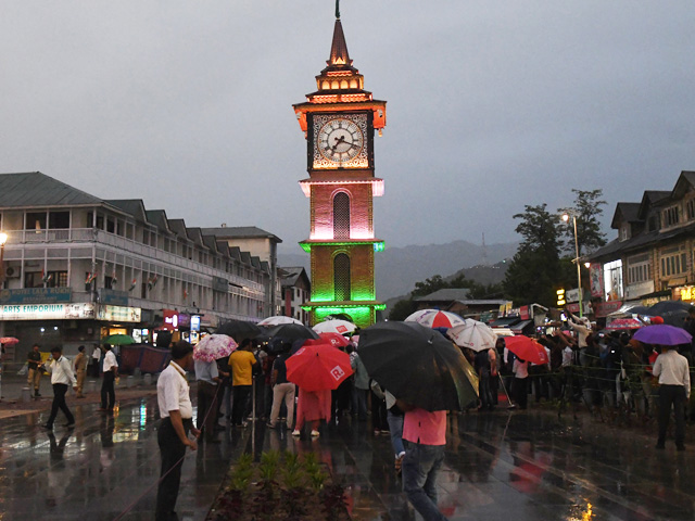 J&K Lt Governor Manoj Sinha Inaugurates Clock Tower In Srinagar's Lal Chowk