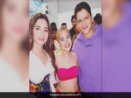 Tamannaah And Vijay Varma In A Pic From <i>Aakhri Sach</i> Screening, Shared By Uorfi Javed Tamannaah And Vijay Varma In A Pic From <i>Aakhri Sach</i> Screening, Shared By Uorfi Javed