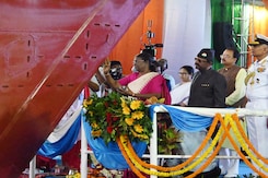 President Murmu Launches India's Latest Frigate In Kolkata President Murmu Launches India's Latest Frigate In Kolkata