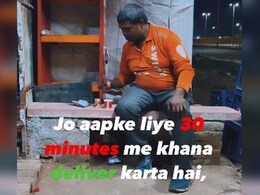 "Tip Them": Internet Reacts To Viral Video Of Food Delivery Agent Having Chai-Biscuit For Meal