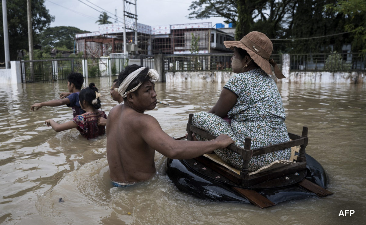 Five Dead, Over 40,000 Evacuated As Monsoon Floods Hit Myanmar