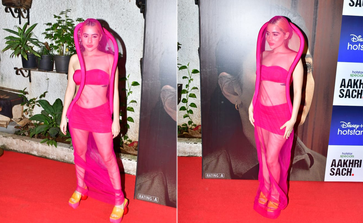 When It's Uorfi Javed In A Pink Co-Ord Set, Expect Her To Be One Big Hot Mess, Er, Mesh