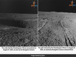 चांद पर प्रज्ञान रोवर के रास्ते में आया बड़ा गड्ढा, ISRO ने दूसरे रूट पर भेजा चांद पर प्रज्ञान रोवर के रास्ते में आया बड़ा गड्ढा, ISRO ने दूसरे रूट पर भेजा