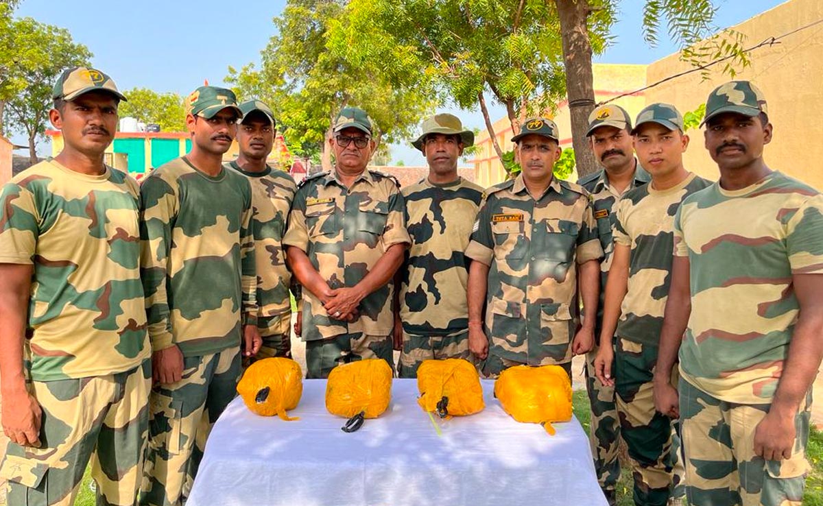 जोधपुर : BSF ने पाक ड्रोन को मार गिराया, सर्च ऑपरेशन में 53 करोड़ की हेरोइन बरामद