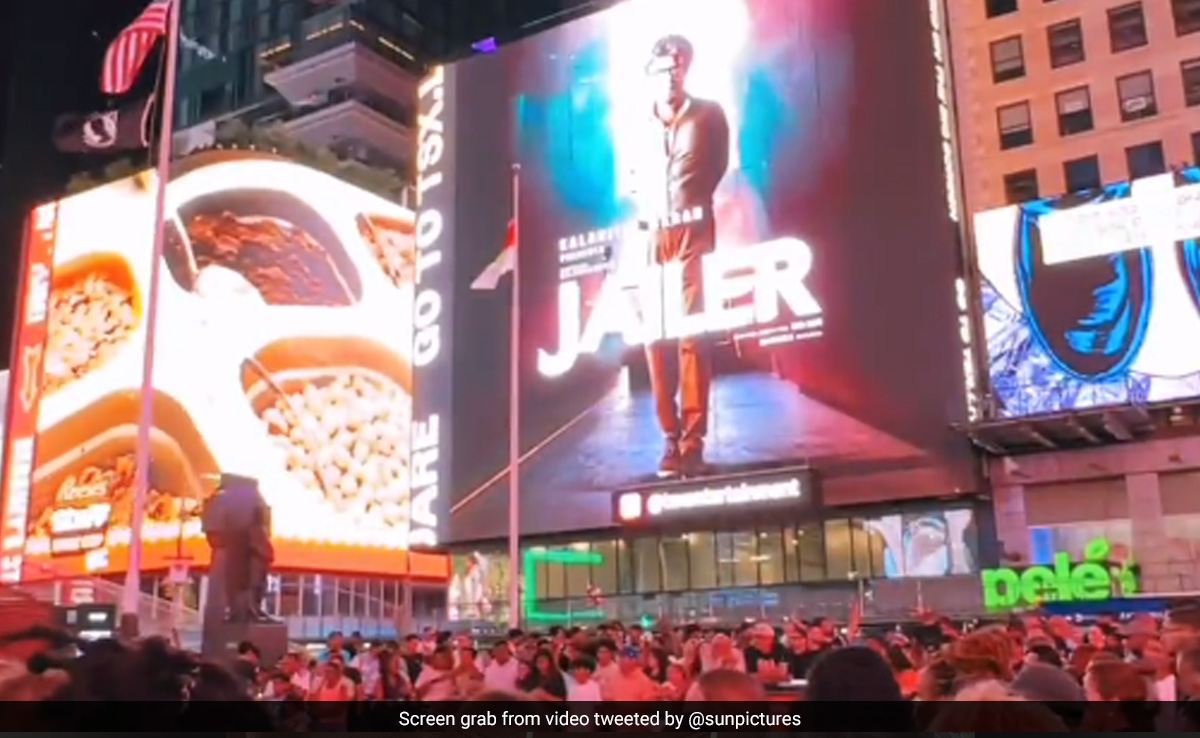 Rajinikanth's <i>Jailer</i> Lights Up Times Square Billboard. Watch