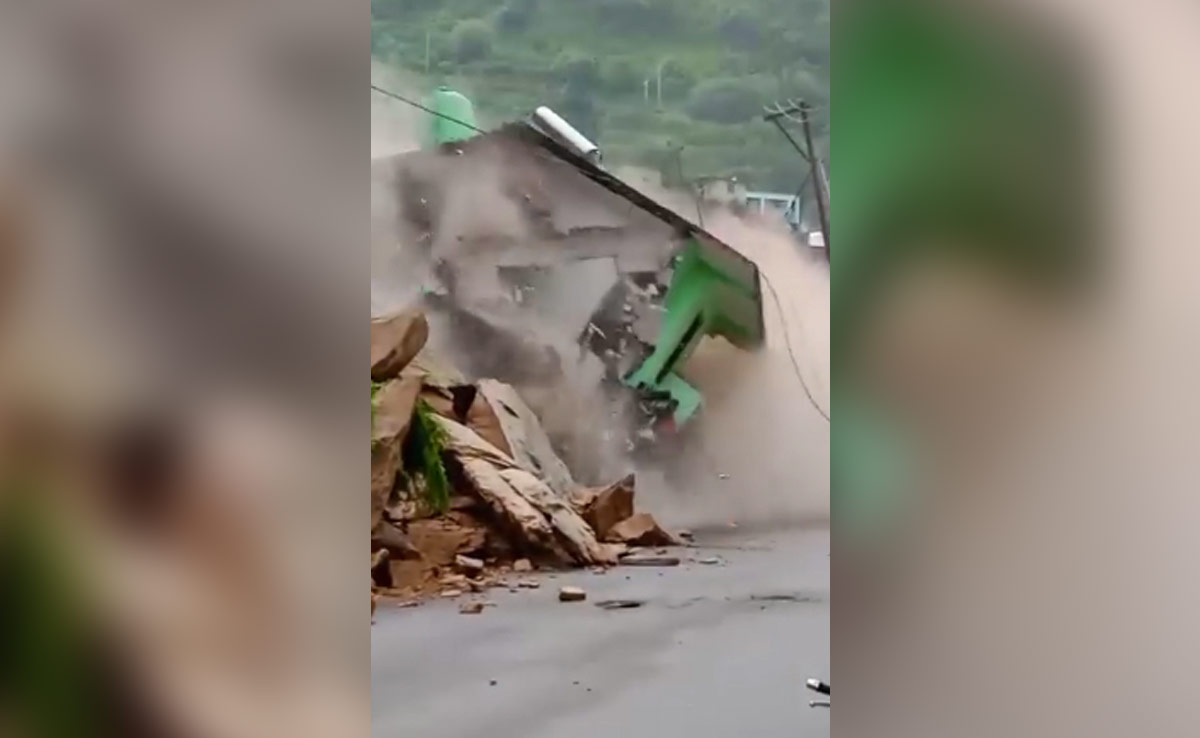 3 Killed In Uttarakhand Landslide, 3-Storey Hotel Collapses In Seconds
