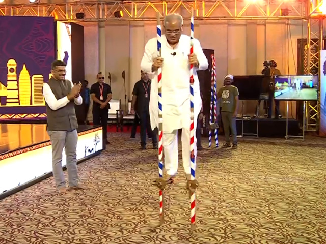 Video: Chhattisgarh Chief Minister's 'Balancing Act' On Stilts