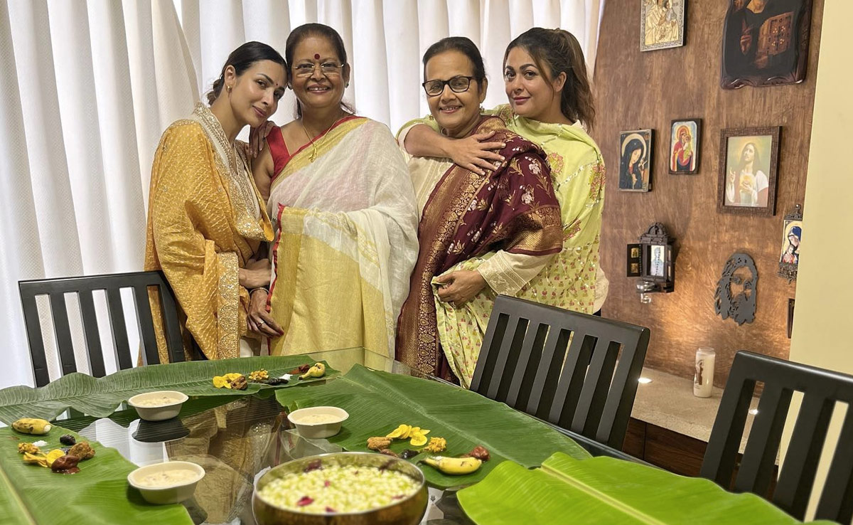 मलाइका अरोड़ा की मां ने ओणम पर तैयार किया टेस्टी खाना, देखकर मुंह में आ जाएगा पानी- यहां देखें पिक्स